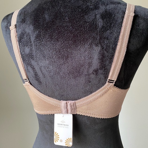 NWT Gorteks Lace Underwire Demi Bra in Mocha - Picture 6 of 14